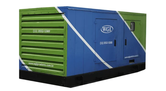 Locação de geradores para empresas da WGL.