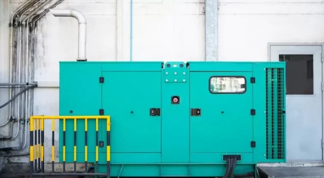 Máquina representando as normas para instalação de geradores.